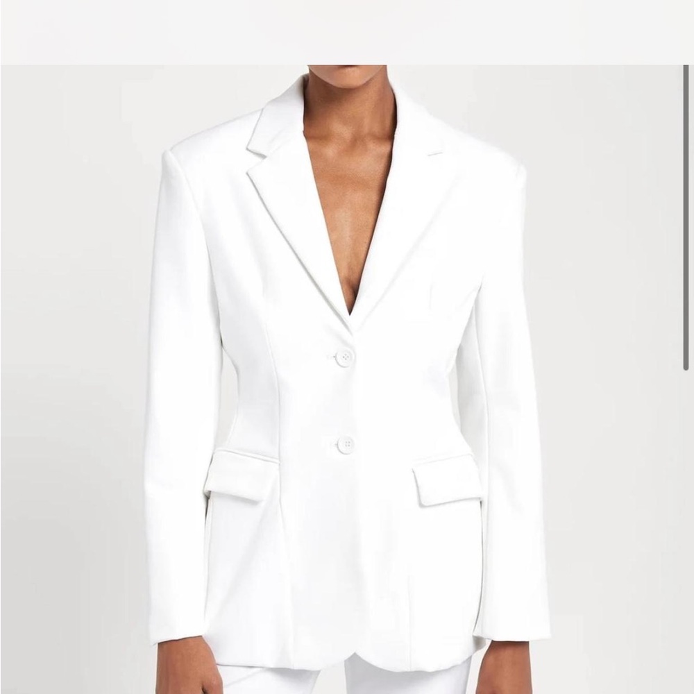 Chic White Women's Blazer